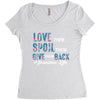 grandma life Women's Triblend Scoop T-shirt