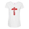 jesus highway to heaven Maternity Scoop Neck T-shirt