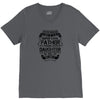 Super Cool Father Of A Freaking Awesome Daughter V-Neck Tee