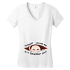 December  Peeking Out Asian Baby Boy Women's V-Neck T-Shirt