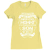 Super Cool Mommy Of A Freaking Awesome Son Ladies Fitted T-Shirt