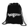 Hangover Pocket White Drawstring Bags