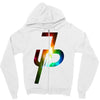jake paul colorful galaxy Zipper Hoodie
