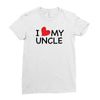 I Love My Uncle Ladies Fitted T-Shirt