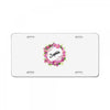 Floral Baby Name License Plate