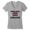 feeling fangtastic Women's V-Neck T-Shirt