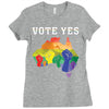 Vote Yes, Australian Marriage Equality Ladies Fitted T-Shirt