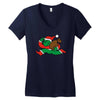stealingchristmas2 Women's V-Neck T-Shirt