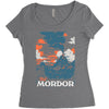 visit mordor Women's Triblend Scoop T-shirt