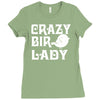 crazy bird lady Ladies Fitted T-Shirt