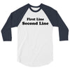 first line second line 3/4 Sleeve Shirt