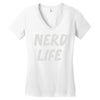 nerd life Women's V-Neck T-Shirt