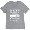 Born In September V-Neck Tee