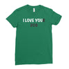 i love you(r dog) Ladies Fitted T-Shirt