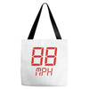back to the future movie inspired tshirt Tote Bags
