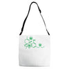 thc pot leaf molecule Adjustable Strap Totes