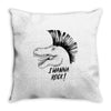 i wanna rock! Throw Pillow