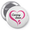 Coming Soon Baby Girl Pin-back button