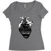 eiffel heart Women's Triblend Scoop T-shirt