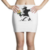banksy flower Mini Skirts
