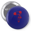 strap of the distribution of the engine Pin-back button