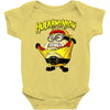 hulkaminion   yellow outfit Baby Onesie