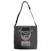 i am the one who laughs Adjustable Strap Totes