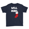 well hung endowed christmas stocking funny Youth Tee