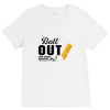 Butt Out Lung Cancer Awareness V-Neck Tee