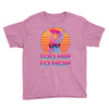 Too Hip To Hop  Bunny Easter Youth Tee
