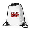 dead nation Drawstring Bags