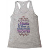 stolze mama einer grossartigen tochter hoodie Racerback Tank