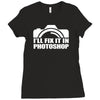 funny camera photography (2) Ladies Fitted T-Shirt