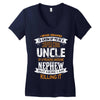 Super Cool Uncle Of A Freaking Awesome Nephew Women's V-Neck T-Shirt