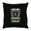 Never Underestimate The Strength Of A Lymphoma Cancer Warrior Throw Pillow