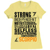Strong Independent Motivated Scorpio Ladies Fitted T-Shirt