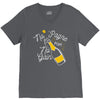 no 'pagne no gain V-Neck Tee
