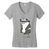 %5 unicorn %95 ninja Women's V-Neck T-Shirt