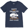 daddy and daughter  always heart to heart V-Neck Tee