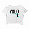 yolo cat Crop Top