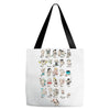 shakespeare a z Tote Bags