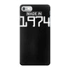 made in 1974 birthday celebration funny retro iPhone 7 Case