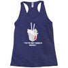 they're only noodles Racerback Tank