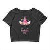 birthday unicorn family series birthday girl Crop Top