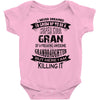 Super Cool Gran Of A Freaking Awesome Granddaughter Baby Onesie