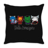 hello avengers Throw Pillow