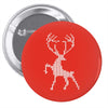 christmas deer Pin-back button