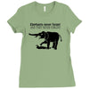 elephants never forget and they never forgive t shirt funny mens tee n Ladies Fitted T-Shirt