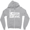 i can survive cancer Zipper Hoodie