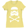 stormtrooper skull Ladies Fitted T-Shirt